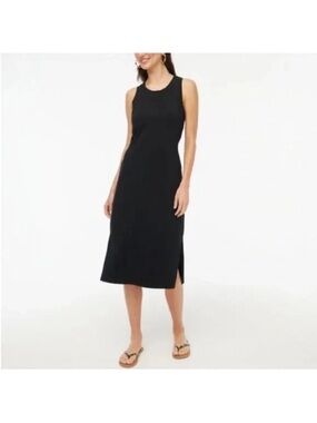 J .Crew Black Sleeve Less Round Neck Tie-Back Knit Sheath Dress Size m
3 for $75